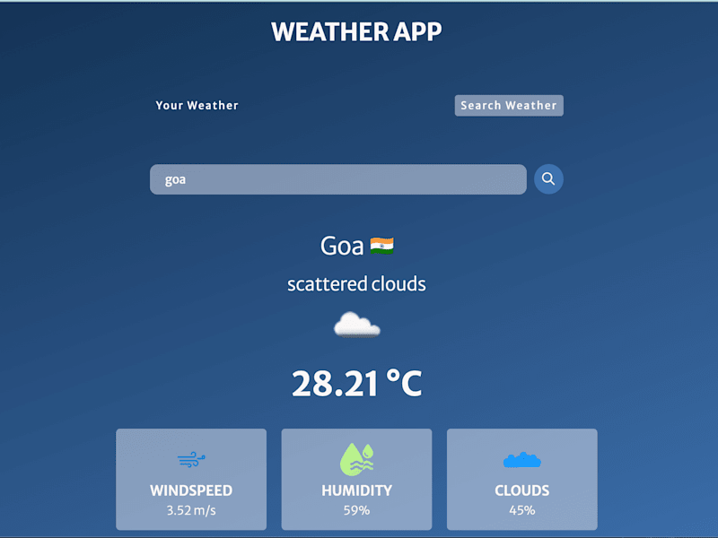 Cover image for WebDev/WeatherApp at main · sankalpajena/WebDev