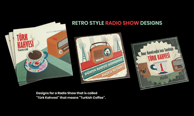 Cover image for RETRO STYLE RADIO SHOW DESIGNS
