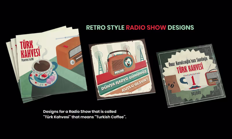 Cover image for RETRO STYLE RADIO SHOW DESIGNS
