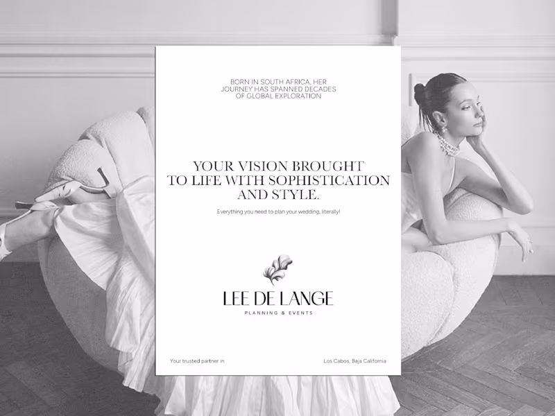 Cover image for Lee De Lange - Wedding Planner