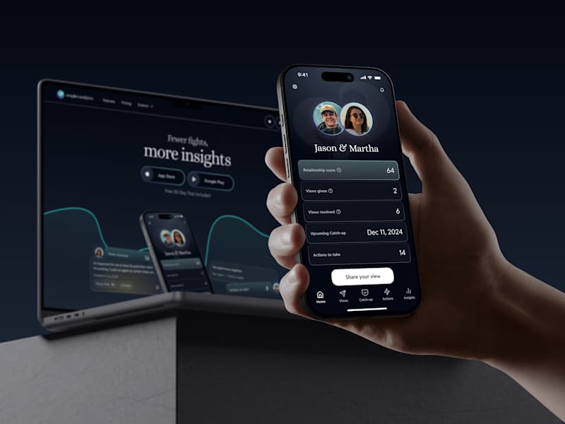 Cover image for Design of Couples Analytics App and Website Weblow Development