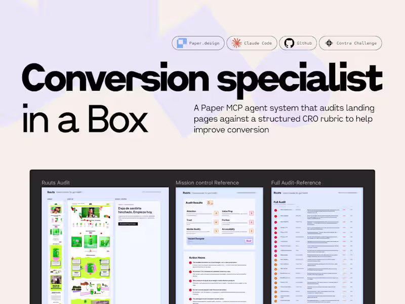 Cover image for Landing Page CRO Audit System Development