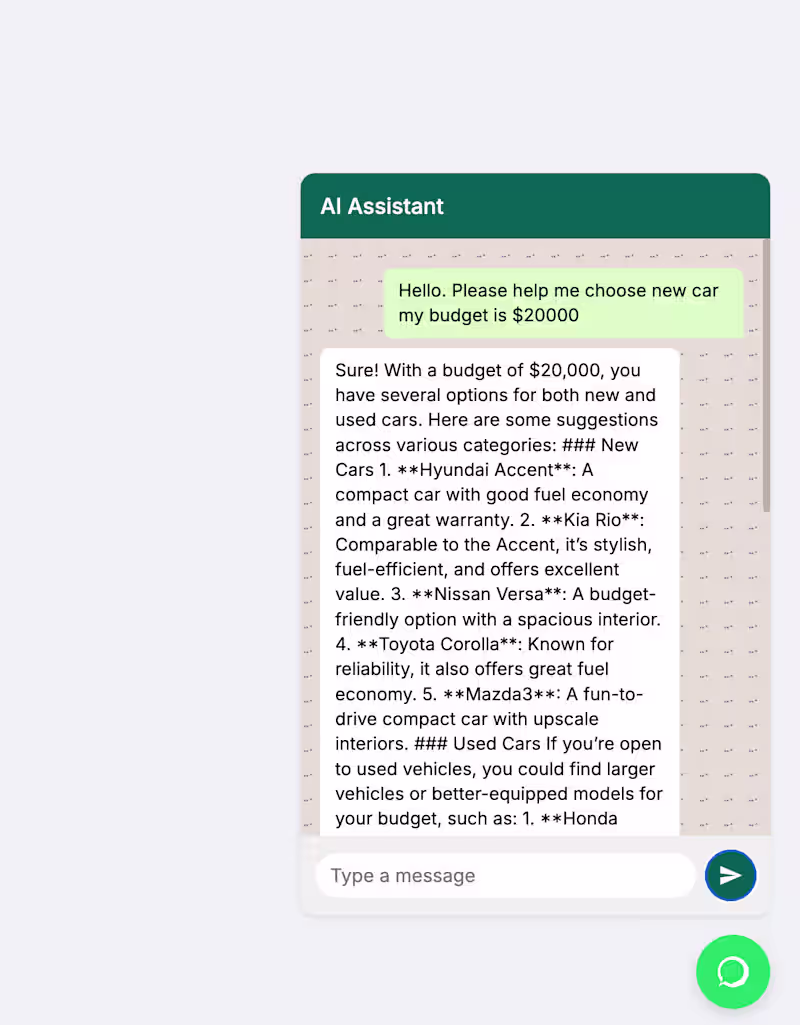 Cover image for AI Chatbot | AWS Devops | Node.js Developer | Serverless