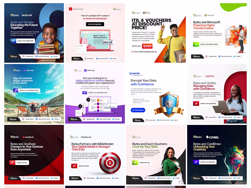 Cover image for Social Media & Paid Ad Creatives — Bytes Ahead Limited