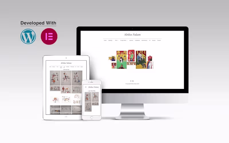 Cover image for Artist Portfolio Using WordPress & Elementor