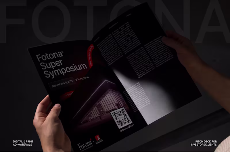 Cover image for Fotona – B2B Sales Deck & Conference Print Materials