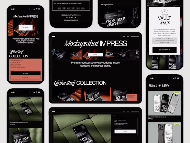 Cover image for Mokkap - Web Design - Premium Mockups for Creatives