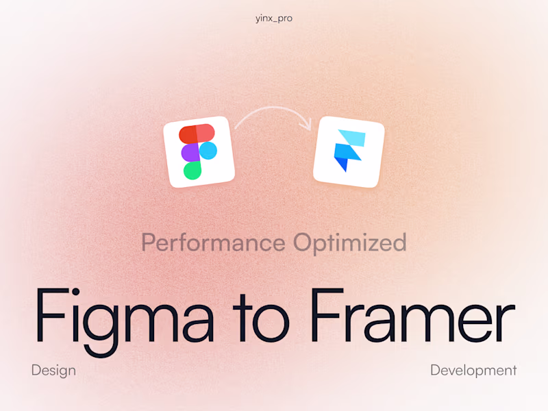Cover image for Figma Design to Framer Development
