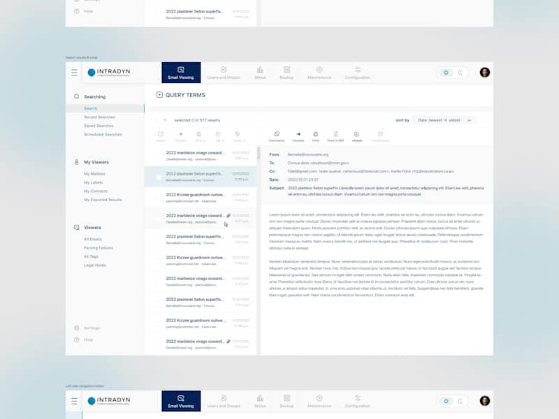 Cover image for SaaS Web application - email archiving solution
