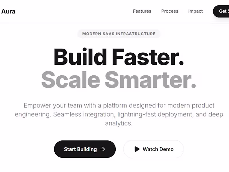 Cover image for Startup Landing Page • Design