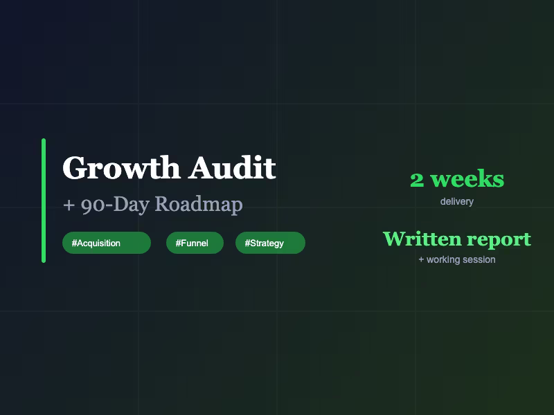 Cover image for Growth Audit + 90-Day Roadmap