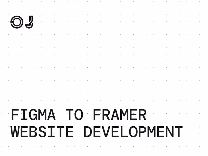Cover image for Figma To Framer Website Development