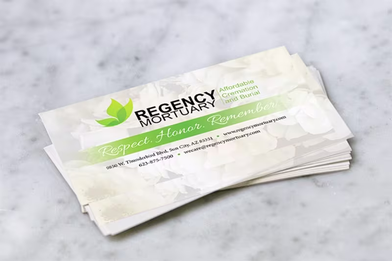 Cover image for Business Card Design for Mortuary