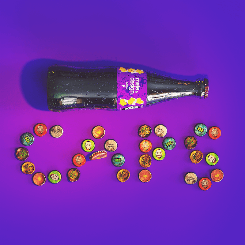 Cover image for Branded Bottle Caps (Rust & Crushed Series)