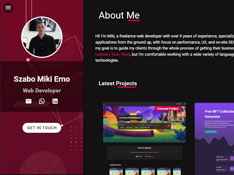 Cover image for Personal Website