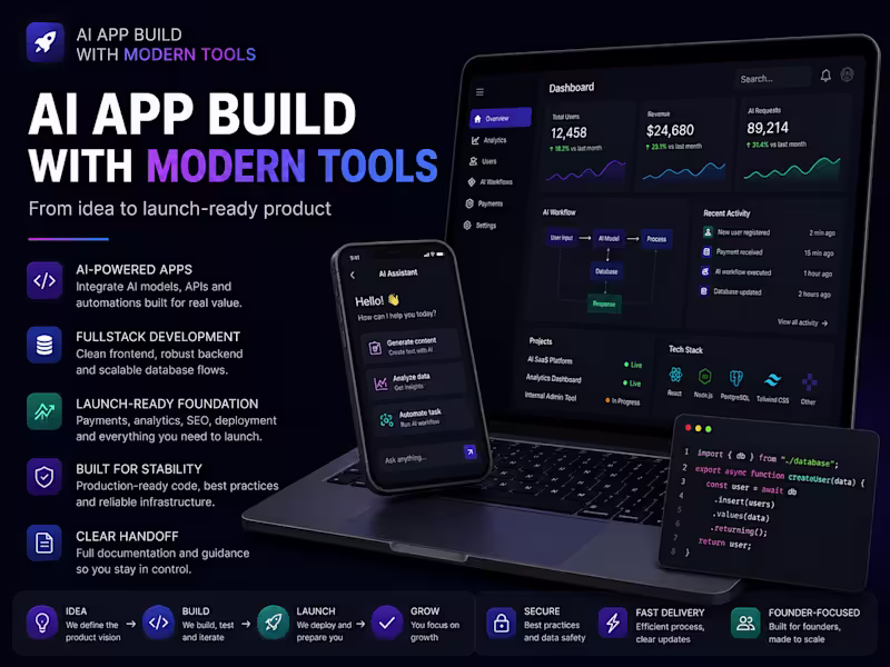Cover image for Launch-Ready AI App Build