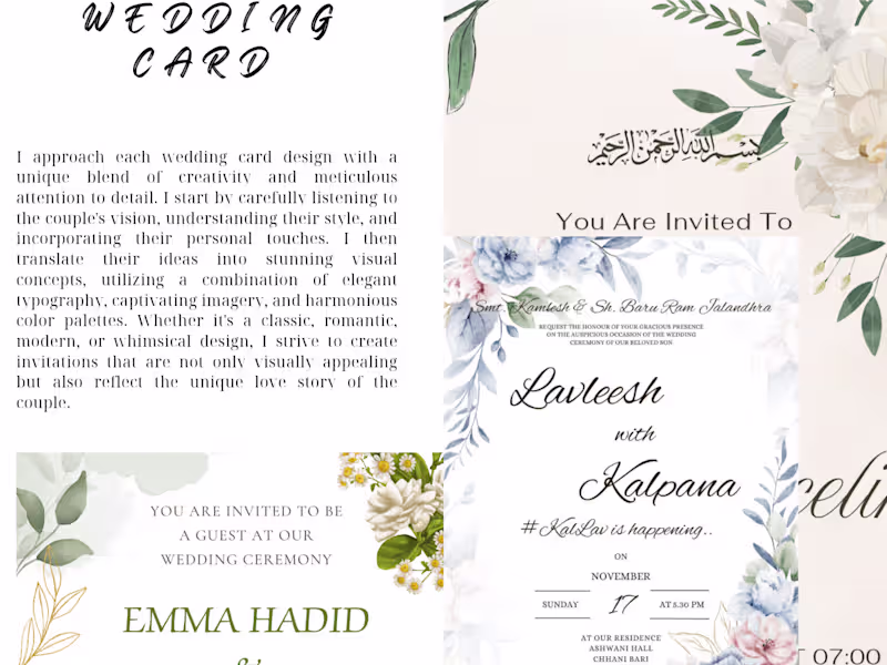 Cover image for design invitations card for party , event and business