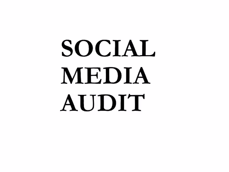 Cover image for Social Media Audit + Action Plan