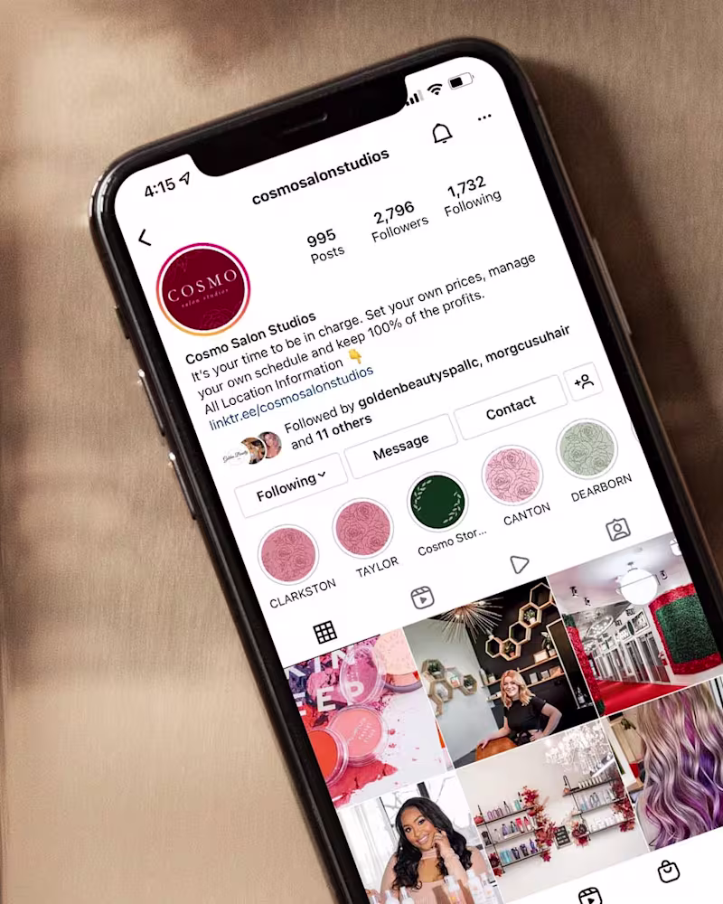 Cover image for Salon Studio Social Media Management