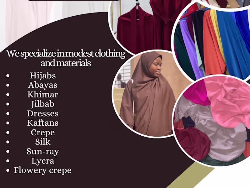 Cover image for Mheenah Apparel – Modest Fashion & Luxury Fabrics