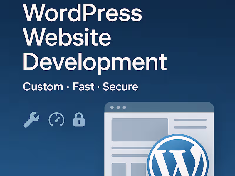 Cover image for WordPress Website Development | Custom, Fast & Secure