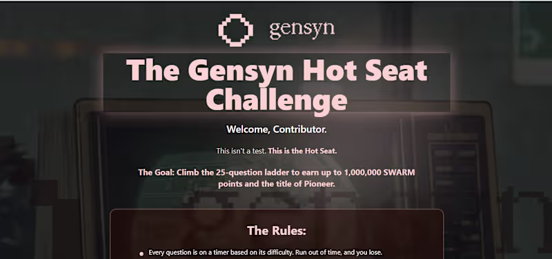 Cover image for The Gensyn Hot Seat Challenge
