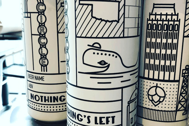 Cover image for Nothing's Left Brewery Can Design