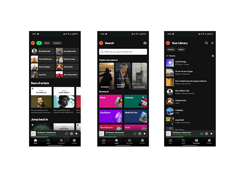 Cover image for Spotify UI Clone Project