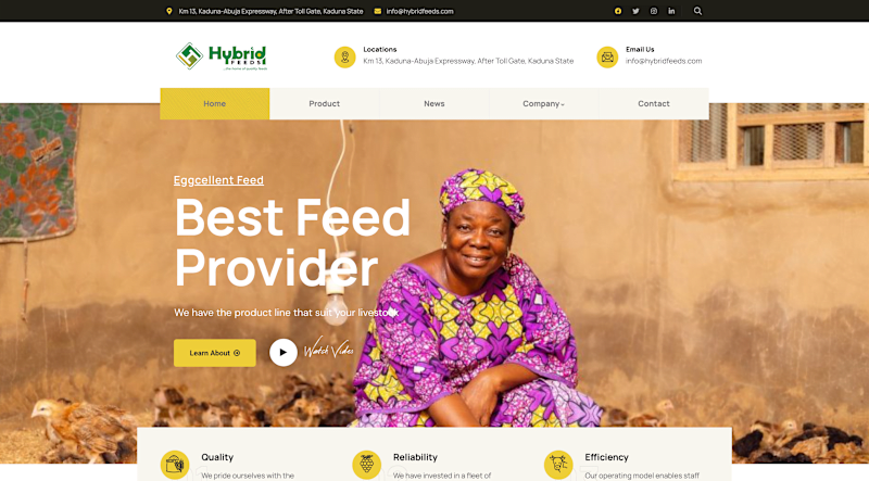 Cover image for Website Design and Development for Hybrid Feeds