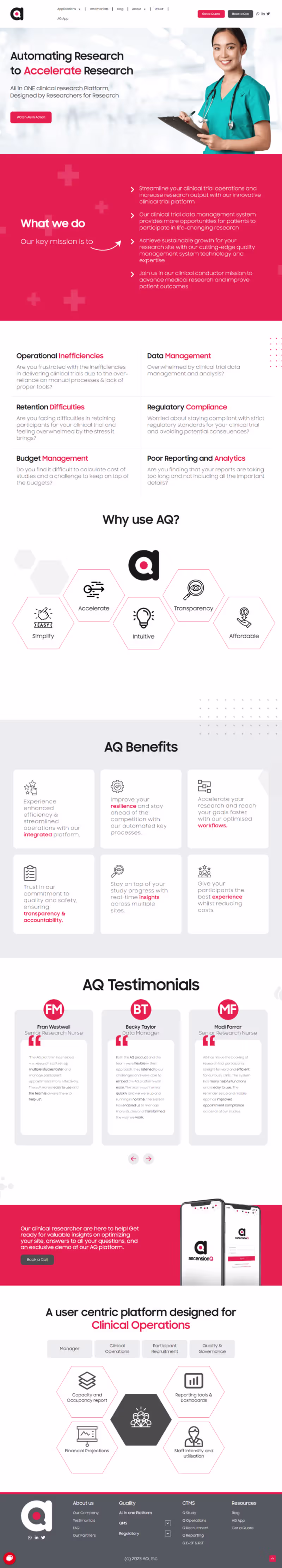 Cover image for AQ Trials Website Development