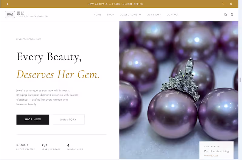 Cover image for Zeitlos Schmuck is a pearl