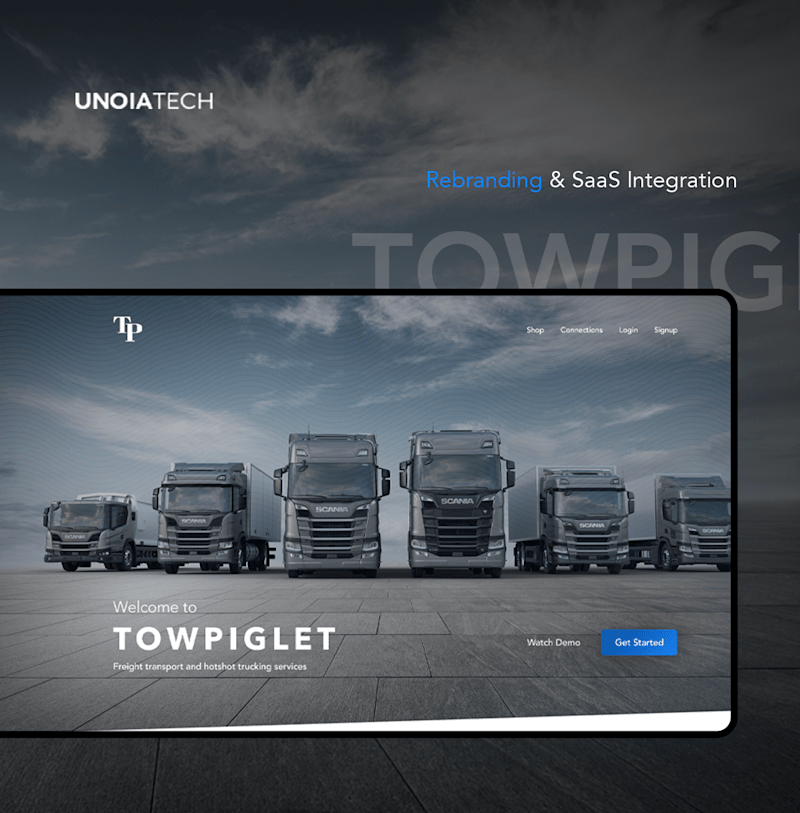Cover image for TowPiglet: Transportation & Logistics + SAAS