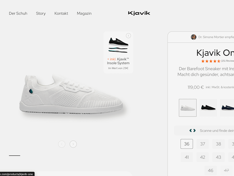 Cover image for Shoe Shopify store for Kjavik