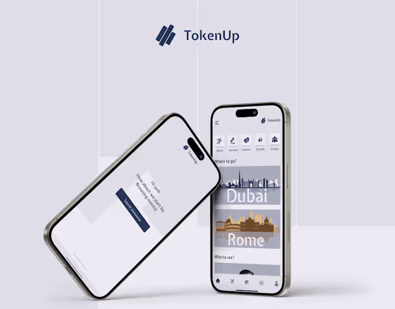 Cover image for TokenUp - Travel and events app 
