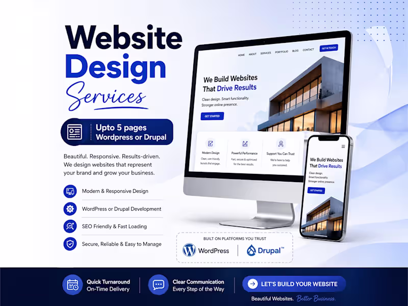 Cover image for Website Design (Upto 5 pages)