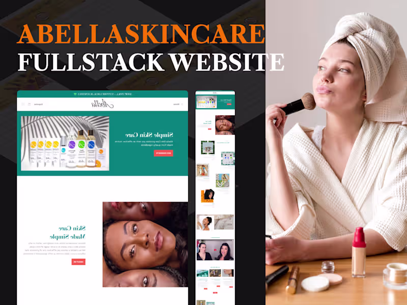 Cover image for Abella Skin Care | Full Stack Website