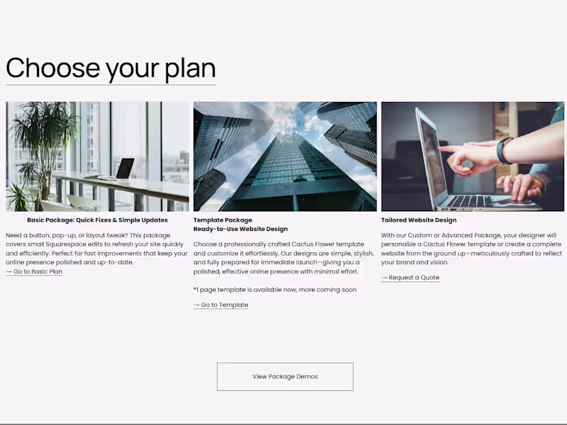 Cover image for Quick Squarespace Website