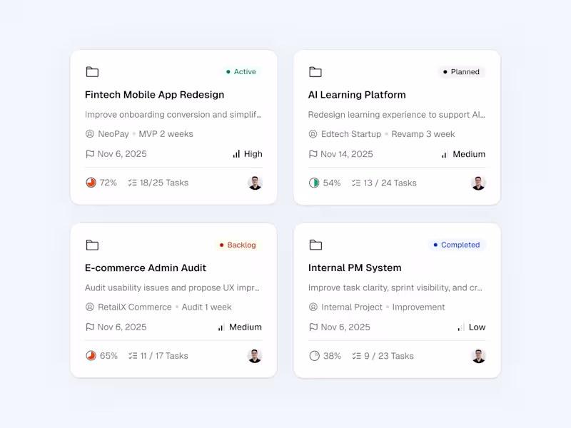 Cover image for Project card components✨