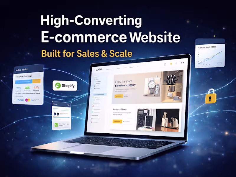Cover image for Custom E-commerce Website Optimized for Sales