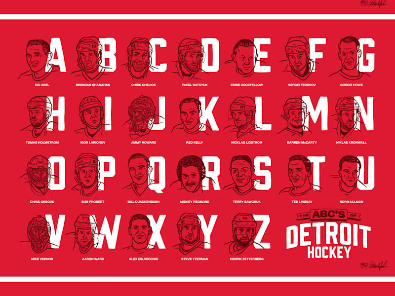 Cover image for The ABC's of Detroit Hockey
