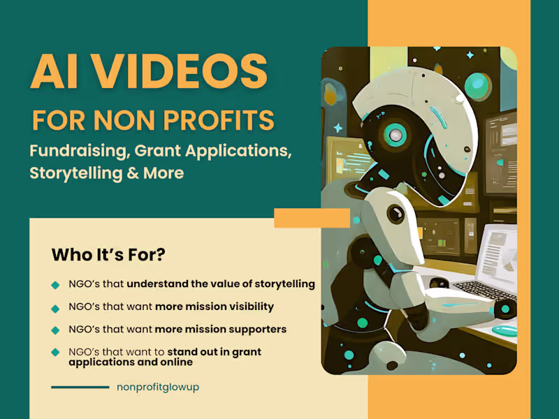 Cover image for AI Videos For Nonprofits Fundraising & Storytelling | Affordable