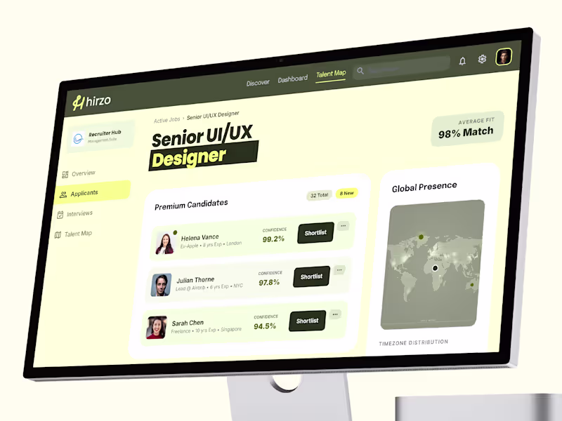 Cover image for Hirzo: Online Job Board & Hiring Platform Branding