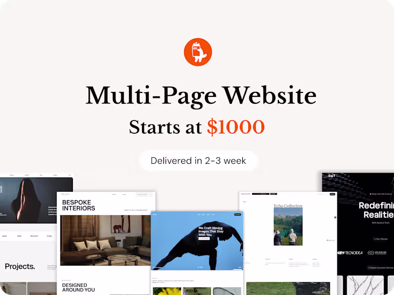 Cover image for Multi- Page Website in Framer