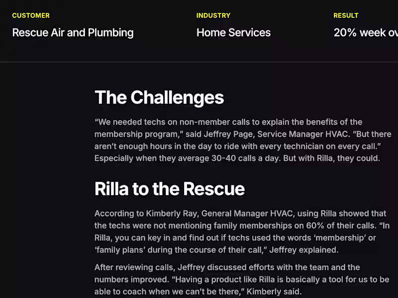 Cover image for Rilla Customer Testimonial: Rescue Air 