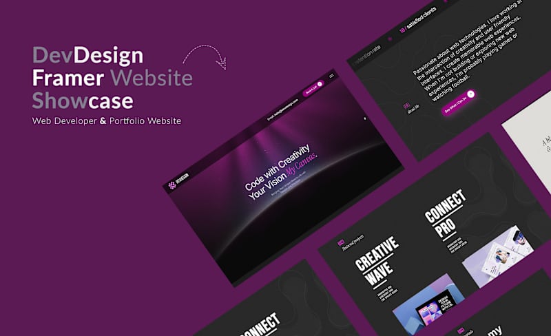 Cover image for DevDesign Framer Website Design & Development