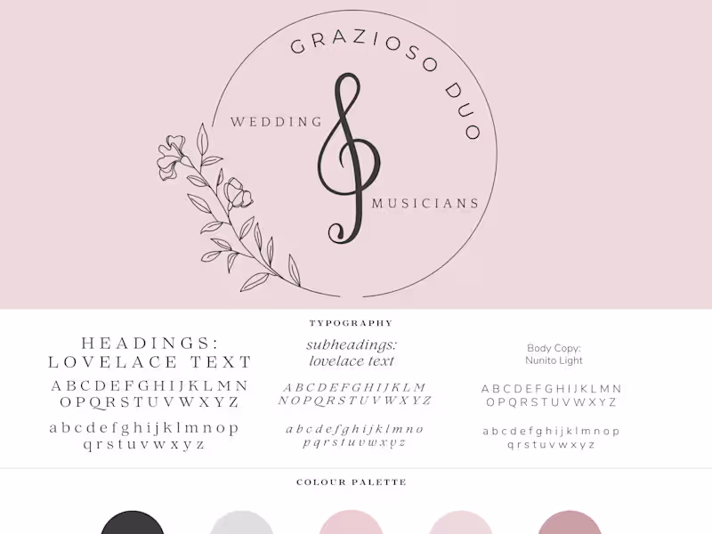 Cover image for Grazioso Duo | Logo & Brand Board Design