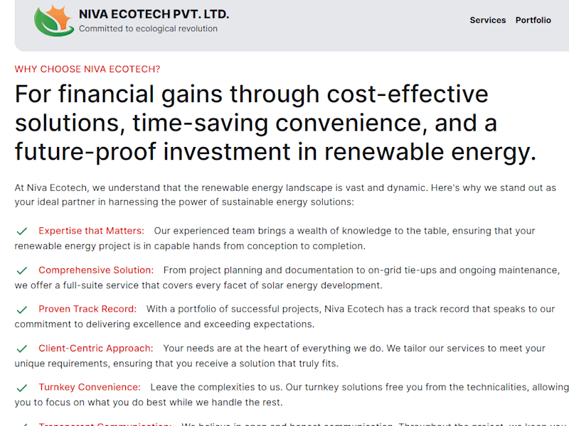 Cover image for Niva Ecotech