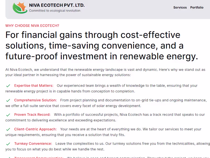 Cover image for Niva Ecotech