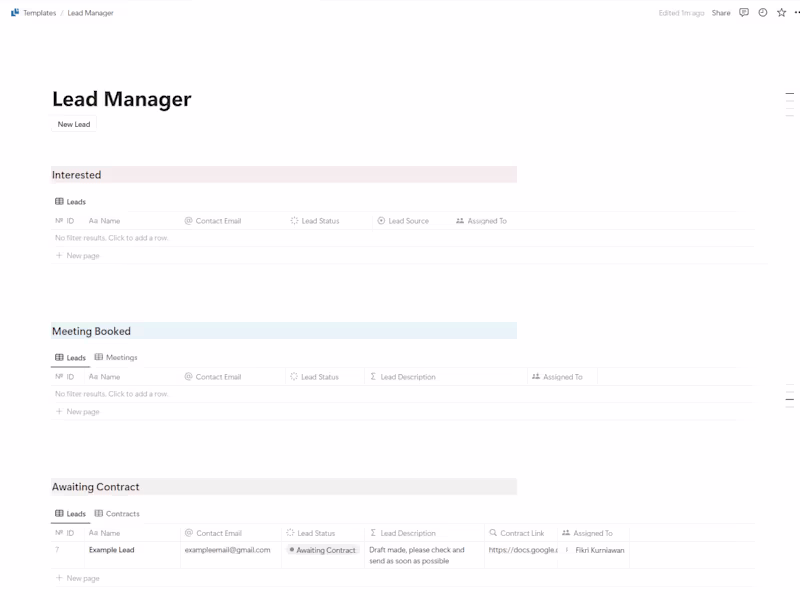 Cover image for Automated Lead Manager