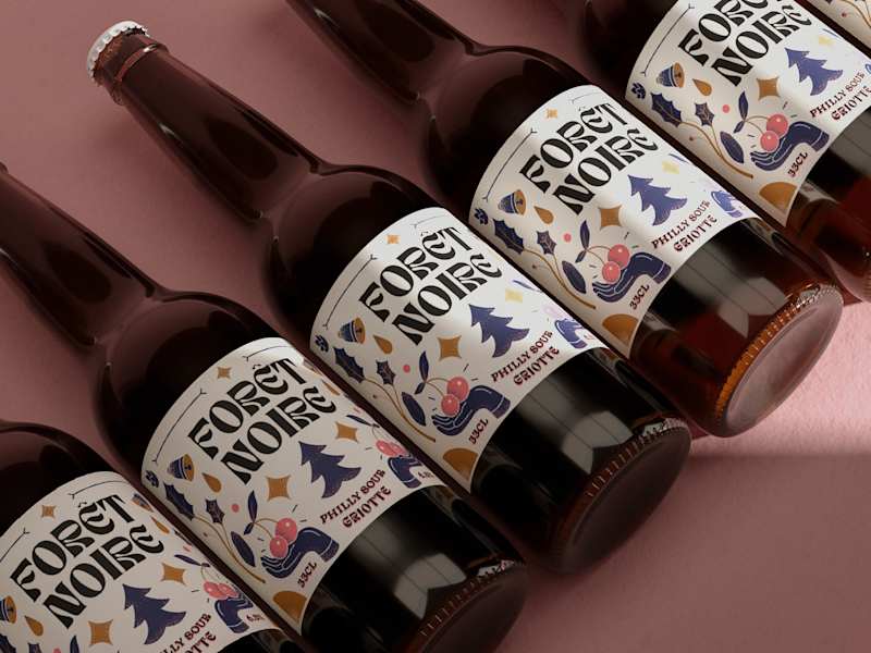 Cover image for Forêt Noire illustration for Brewery